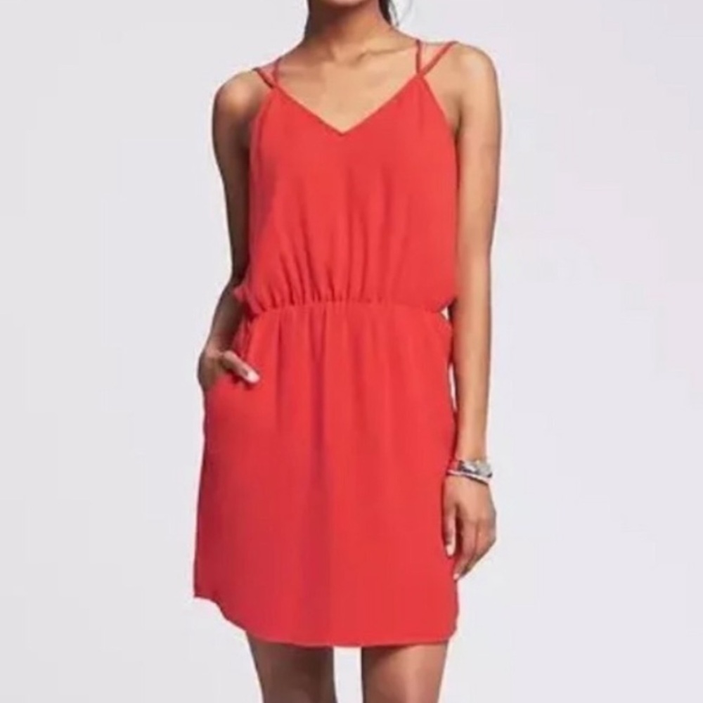 Banana Republic NWT Strappy Cutout Dress W/Pockets Size 2